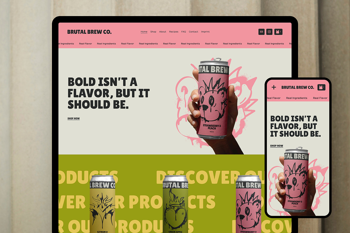 Squarespace Website Template | Bold, a Squarespace Template by Vermeulen Design Studio (Photo 1 of 7)