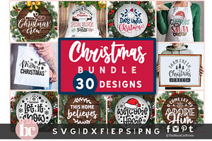Christmas Quotes Bundle SVG PNG EPS