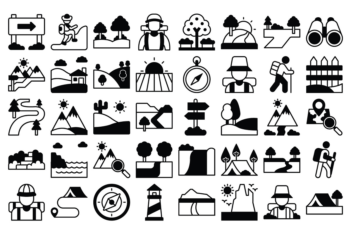 Nature Pathways Icons Pack – Forest, an Icon by Vector Portal (Photo 3 of 5)