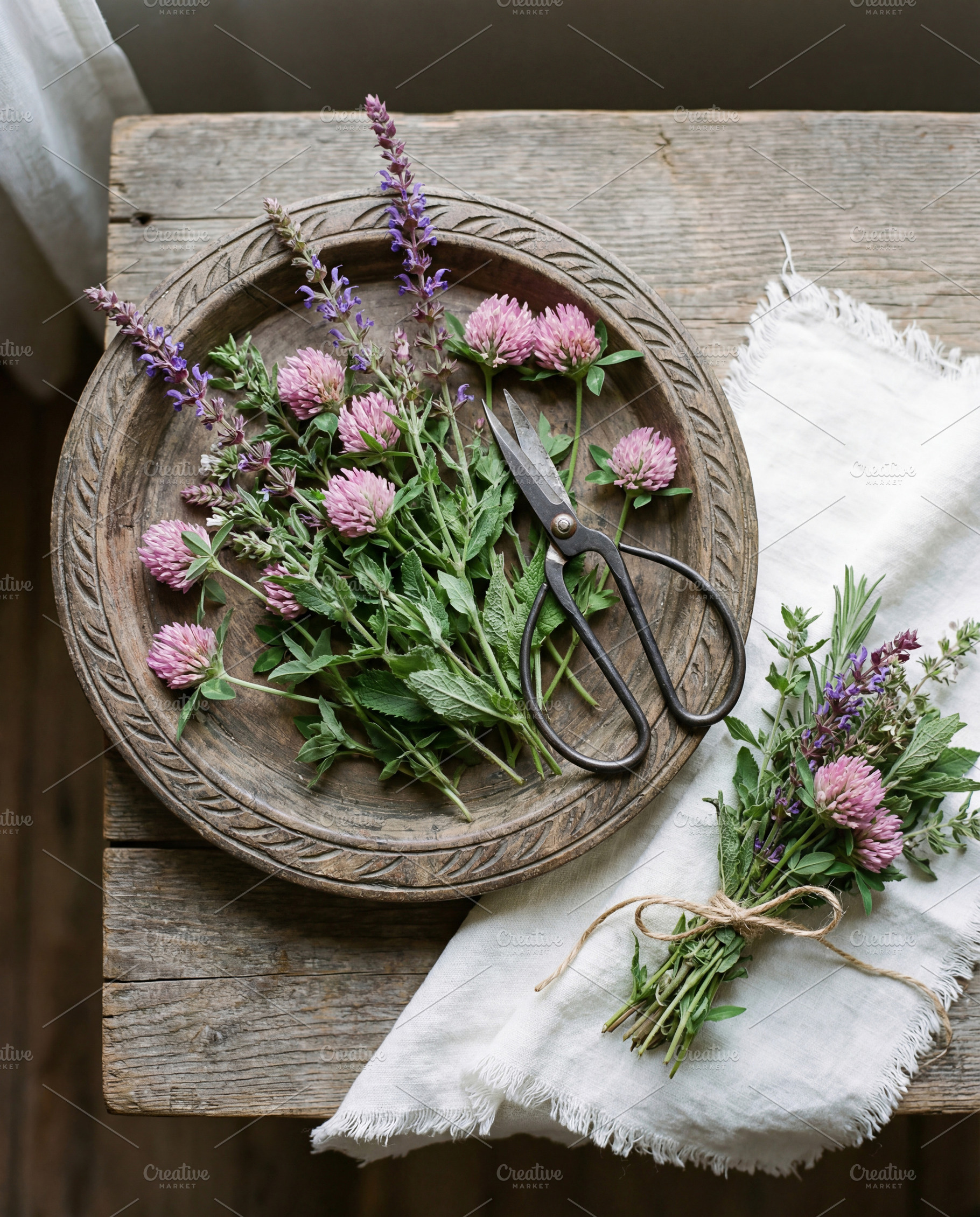 Rustic Herbal Harvest, a Nature Photo by Virgo Studio