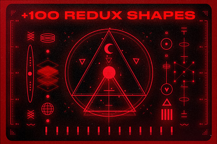 Redux Futuristic Shapes, an Object Graphic by Pixflow