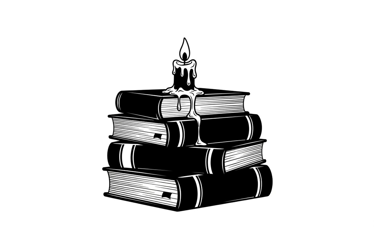 Vintage Book Stack Candle Bundle, an Illustration by jahid234 (Photo 26 of 31)