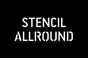 Stencil Allround Typeface, a Font by Letterwerk (Thumbnail 1 of 5)