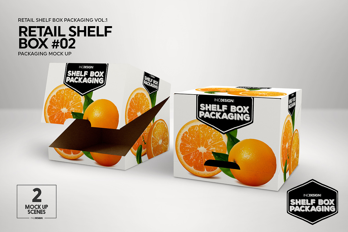 Retail Shelf Box Packaging Mockups1, a Packaging Mockup by INCDesign (Photo 6 of 32)