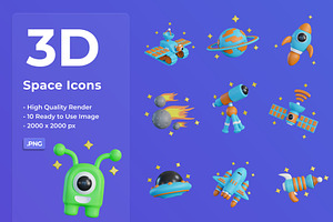 3D Space Icon