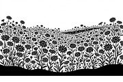 60 Daisy Flower Field Silhouette, a Seasonal Illustration by Amazin_art (Thumbnail 18 of 36)