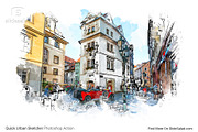 Urban Sketcher Photoshop Action, an Action Add-On by SlideSalad (Thumbnail 7 of 31)