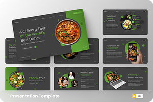 FoodDeezz - Food Google Slide, a Presentation Template by GraphauseProject