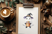 Watercolor Happy Halloween PNG Set, an Object Illustration by DesignBTF (Thumbnail 5 of 7)