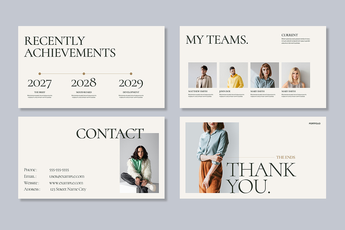 Fashion Designer Portfolio, a Presentation Template by Mighty-Slide (Photo 5 of 5)