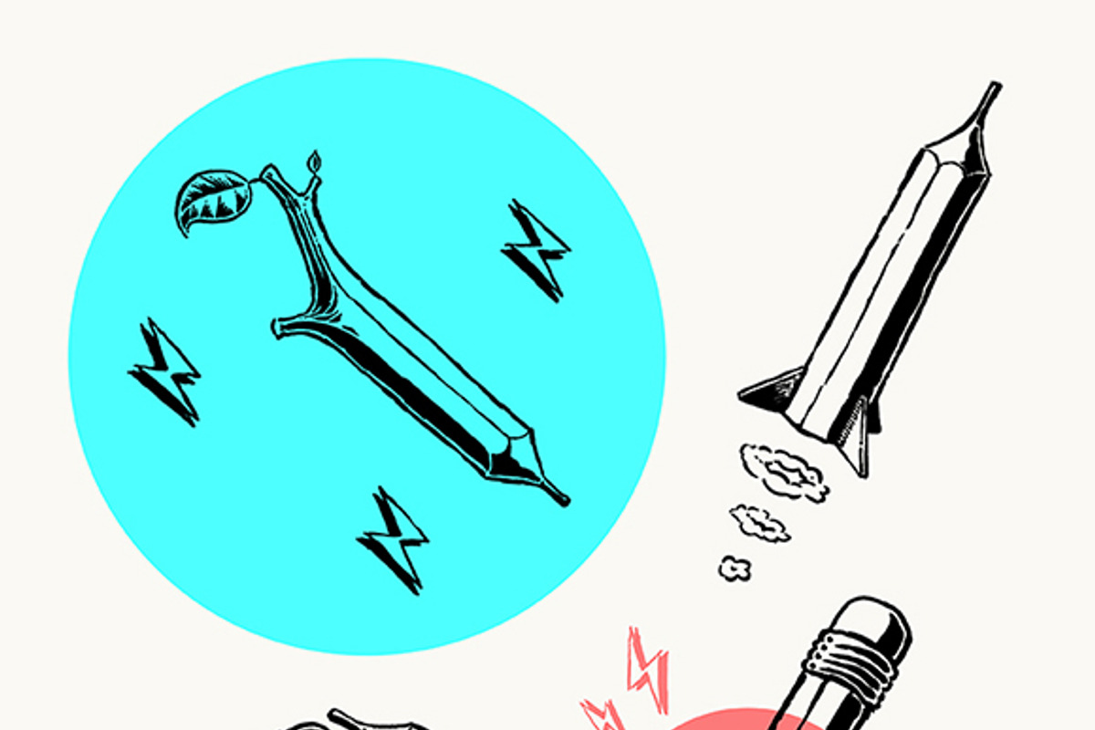 Pencil illustration set, an Illustration by RasterBird (Photo 5 of 6)