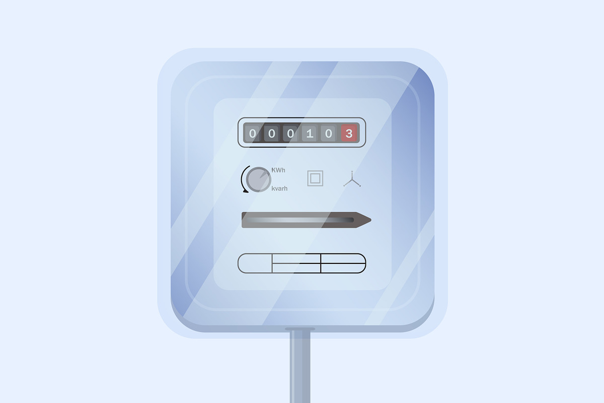 Electricity meter, a Technology Illustration by Good Studio (Photo 2 of 3)