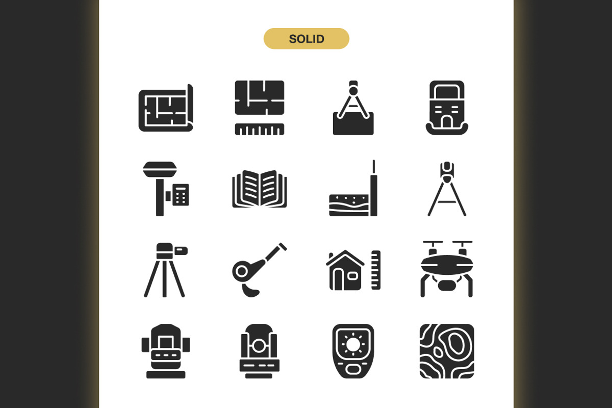 Geodetic Survey Icons, an Icon by Spacepixel Creative (Photo 3 of 3)