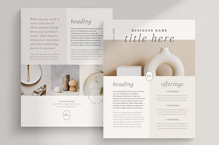 Minimalist Flyer Template Canva, a Flyer Template by frommakertomaker