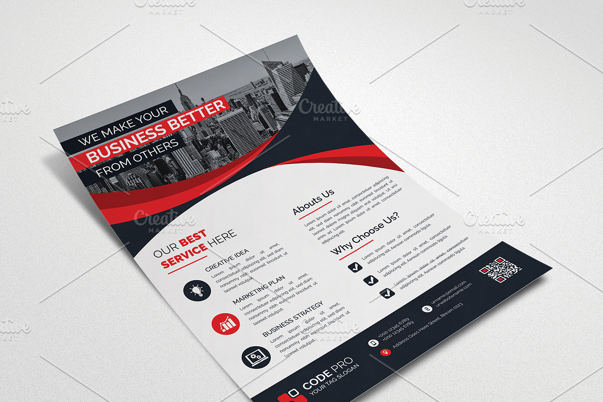Flyers, a Flyer Template by pixelworkz (Photo 3 of 6)