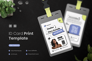 Elysian Simple Creative ID Card, a Card Template by Annora Studio