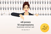 Business Woman Character Pack, a Finance Illustration by Volha Hlinskaya (Thumbnail 1 of 9)