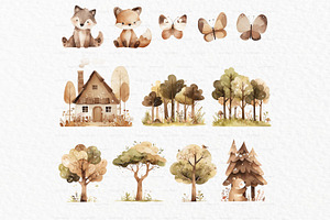 Neutral Baby Animals Clipart