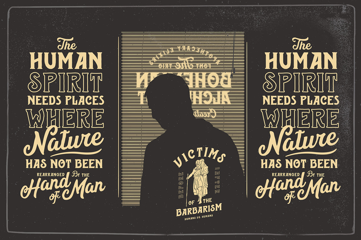 Bohemian Alchemist 5 Font + 15 Badge, a Script Font by Opus Nigrum (Photo 10 of 17)