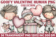Goofy Valentine Human Cartoon Pack, a Person Illustration by RobertsArt (Thumbnail 1 of 7)
