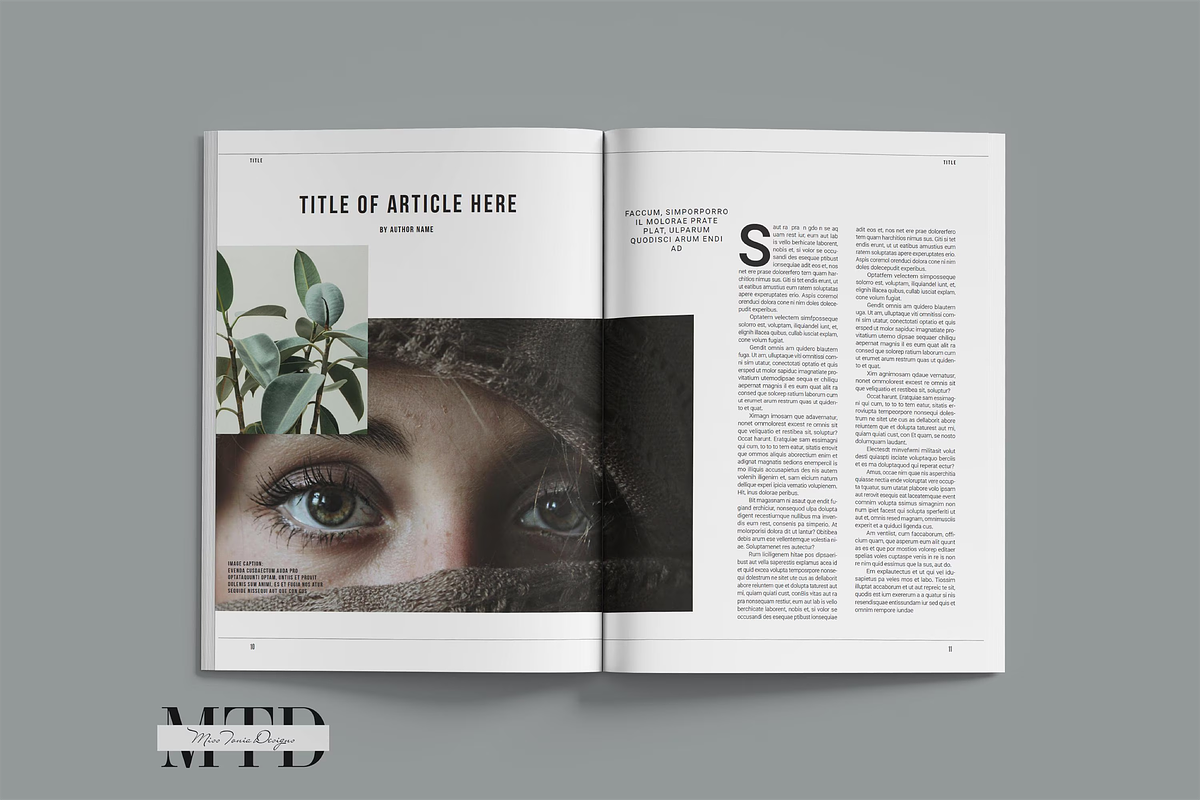 Adobe InDesign Magazine Template, a Magazine Template by Ms Tonia Designs (Photo 5 of 10)