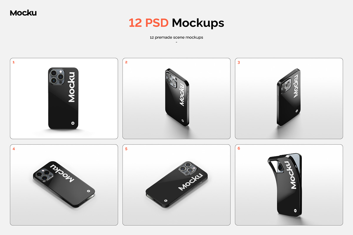 Iphone 14 Pro - Solid Cases, an iPhone Mockup by Mocku (Photo 4 of 15)