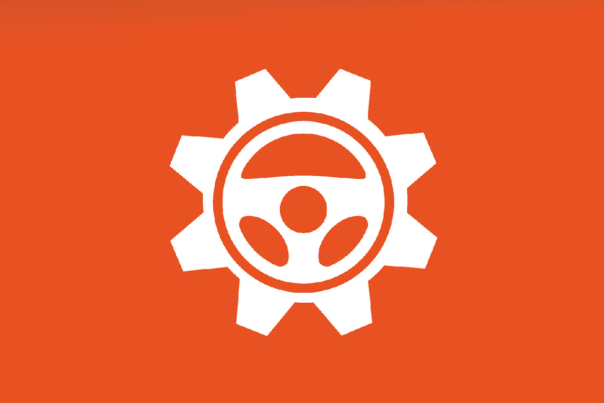 Vector car helm and gear logo, a Branding & Logo Template by GraphiShop ...