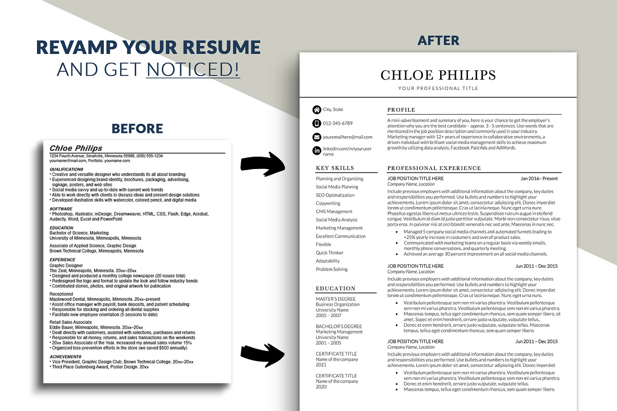 Minimal Modern CV Resume Template, a Resume Template by BestResumes.Co (Photo 5 of 8)