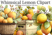 Whimsical Lemon Clipart, a Seasonal Illustration by Designworld (Thumbnail 1 of 10)