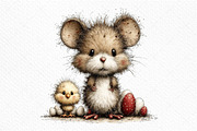 Whimsical Easter Mouse Clipart Png, an Illustration by Craft Nest (Thumbnail 9 of 11)