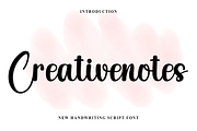 Creativenotes, a Handwritten Font by FreshTypeINK (Thumbnail 1 of 7)