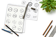 150+ Minimal Hexagon Logo Templates, a Branding & Logo Template by Sahade Studio (Thumbnail 13 of 25)