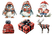 Plaid Christmas Clipart, an Illustration by Designworld (Thumbnail 3 of 6)