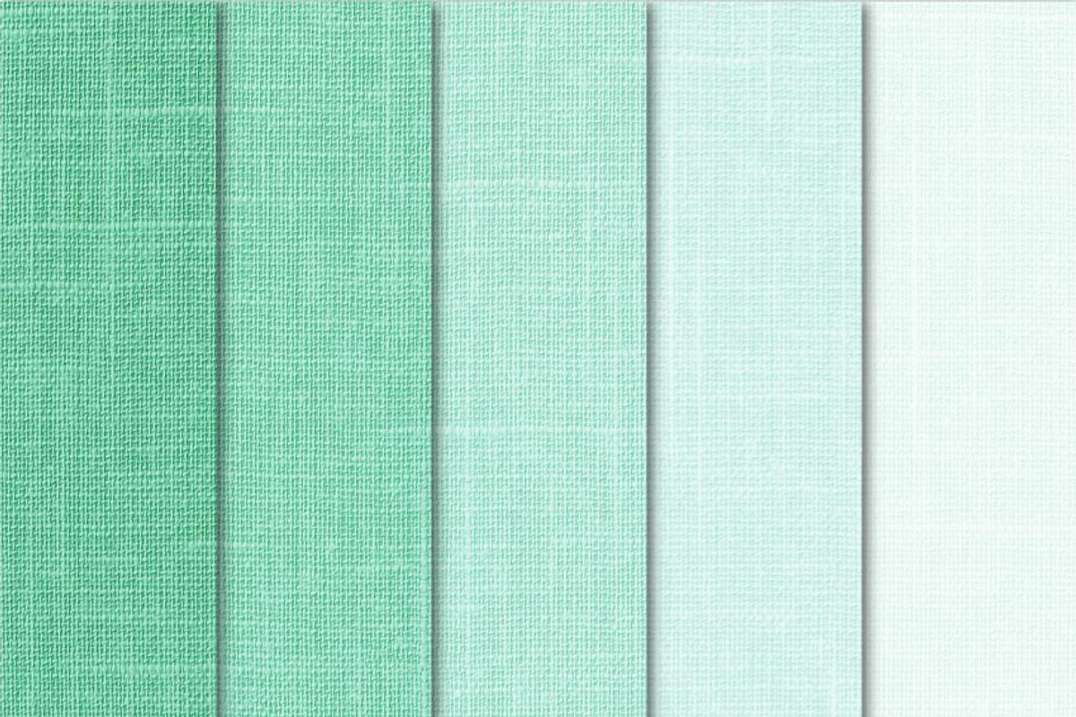 Digital Paper Linen Mint Shades preview 3