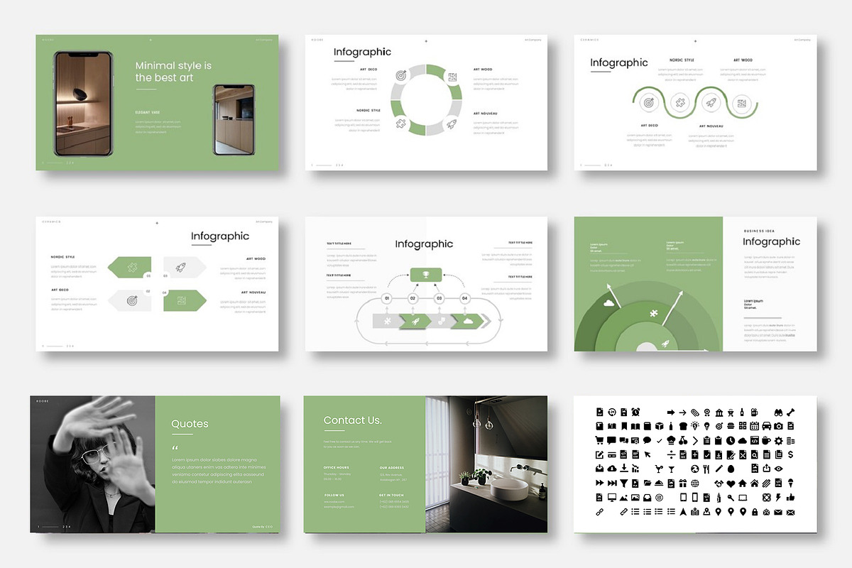 Roobe  – Business PowerPoint Templat, a Presentation Template by Dens Creative Studio (Photo 5 of 6)