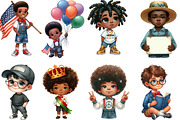 Juneteenth Black Boys PNG Clipart, an Illustration by Designking (Thumbnail 2 of 4)