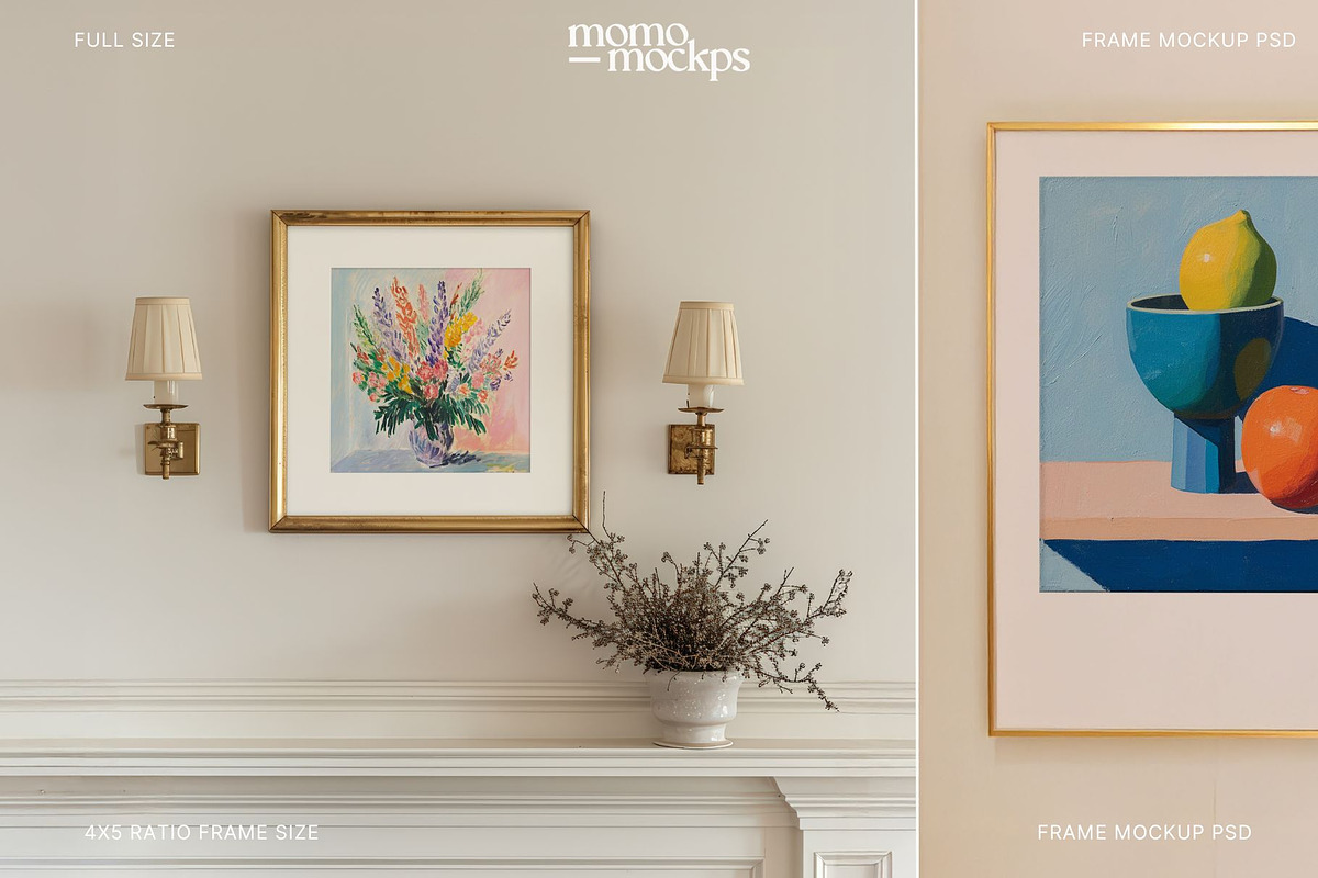 Frame Mockup Bundle Multisize PSD, a Product Mockup by momomockps (Photo 10 of 11)