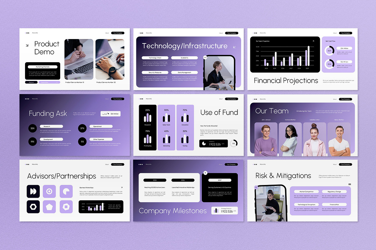 Black Pitch Deck PPT, a Presentation Template by graphicook (Photo 3 of 4)