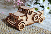 Small Vintage Truck - Laser Cut File, an Object Graphic by VectorPainter (Thumbnail 20 of 21)