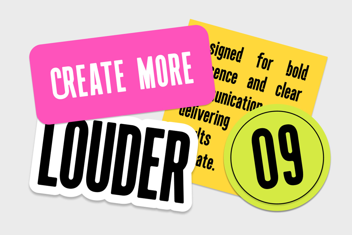 Brightform Bold Condensed Sans Font, a Sans Serif Font by Rasio Studio (Photo 7 of 8)