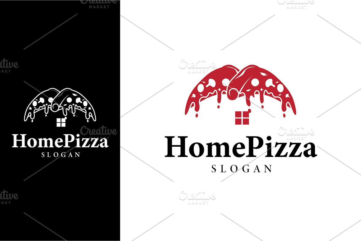 Pizza House Emblem Design Simple, a Branding & Logo Template by Maylianaw28 (Photo 3 of 3)