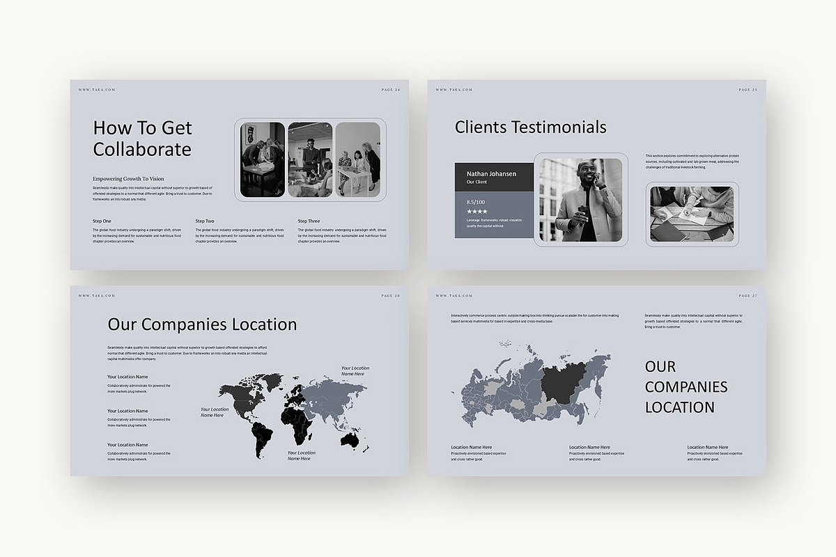 Taka : Pitch Deck Kit Powerpoint, a Presentation Template by Punkl Camp (Photo 8 of 16)