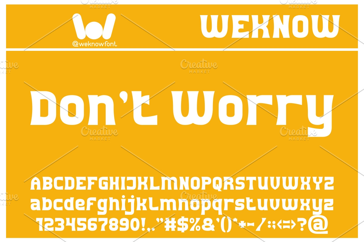 Be Happy font, a Font by weknow (Photo 2 of 6)