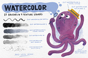 Photoshop Watercolor Brushes, a Brush Add-On by David Creighton-Pester (Thumbnail 1 of 4)