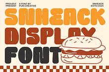 Snheack - Food Display Font