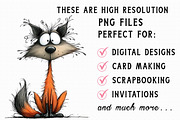 Whimsical Quirky Fox Clipart, an Illustration by Libby Wishes (Thumbnail 2 of 6)