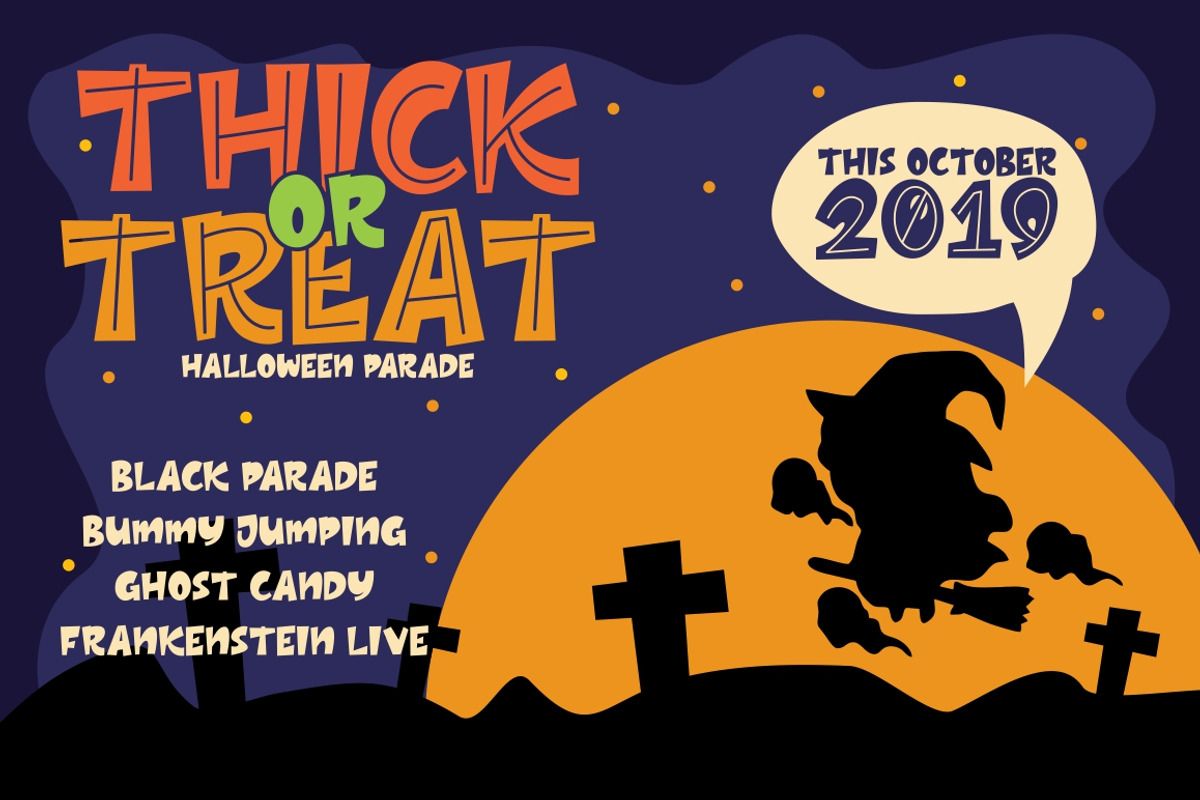 THICK - Layered Font preview 6