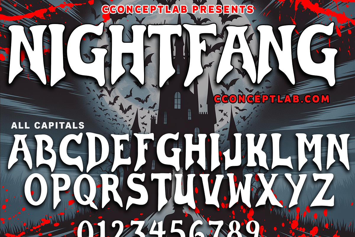 NIGHTFANG, a Font by CCONCEPTLAB