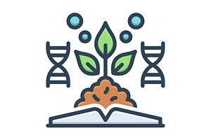 Biology dna color icon, a Duotone Icon by Creative priyanka