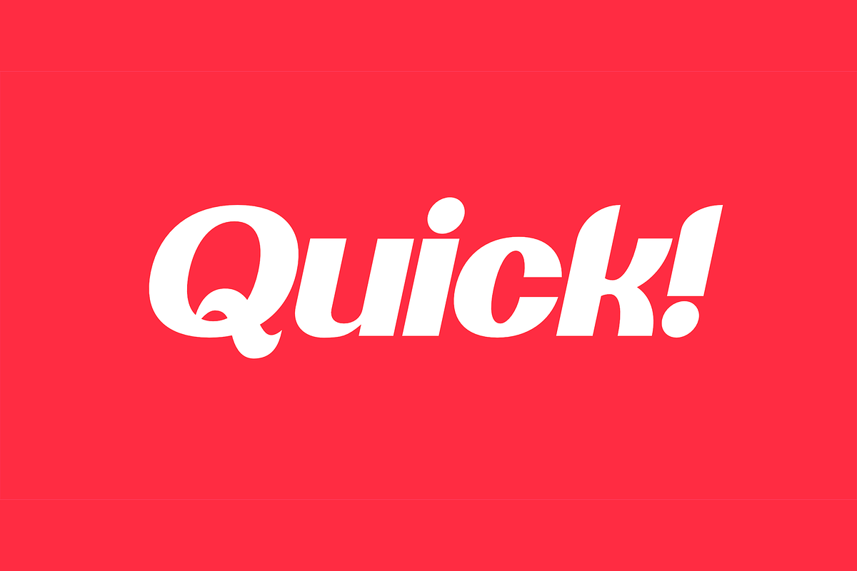 OTC Quick, a Sans Serif Font by OTC (Photo 1 of 6)